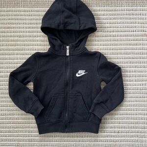 Nike Kids Black Zip-Up Hoodie